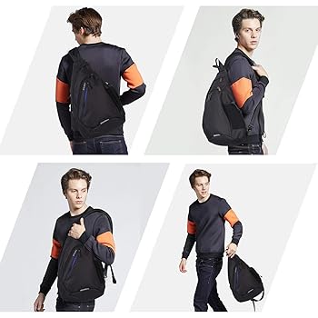Amazon.com | Hanke Sling Bag Men Backpack Unisex One